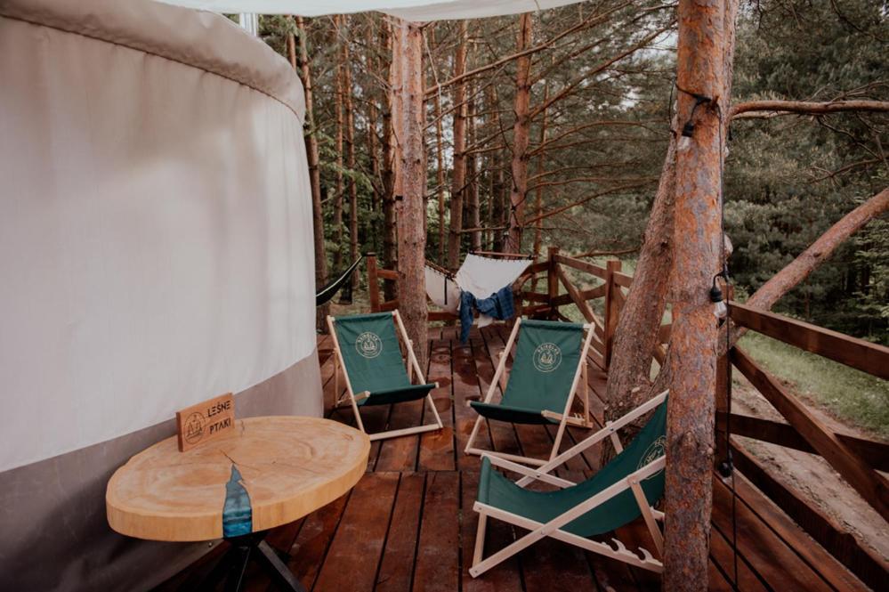 Jurty Z Widokiem, Prywatna Balia- Dzikolas Glamping Krasnobród Kültér fotó