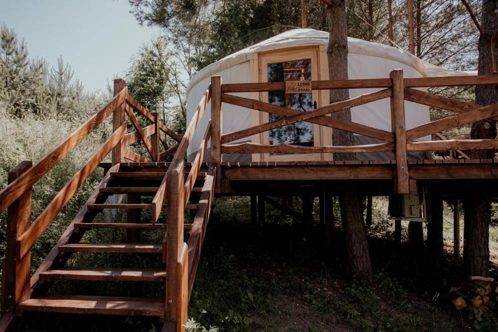Jurty Z Widokiem, Prywatna Balia- Dzikolas Glamping Krasnobród Kültér fotó