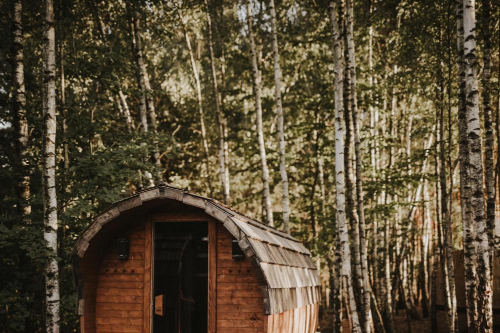 Jurty Z Widokiem, Prywatna Balia- Dzikolas Glamping Krasnobród Kültér fotó